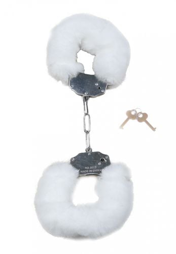 kajdanki fetish b   series   furry cuffs white na Arena.pl