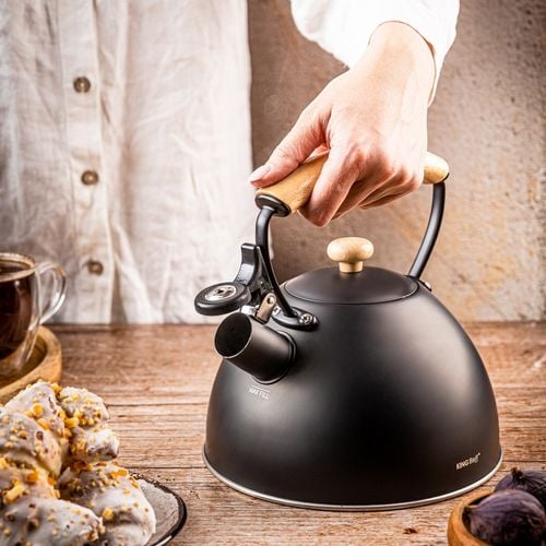 czajnik 2,5l z gwizdkiem kinghoff kh-1999 czarny mat na Arena.pl