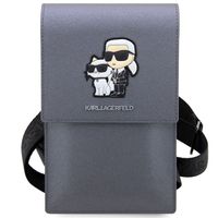 karl lagerfeld torebka klwbsakcpmgsrebrny/silver saffiano karl &