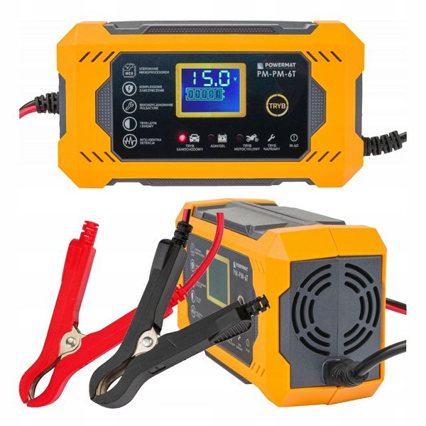 Prostownik mikroprocesorowy 6V 12V 6A zdjęcie 1