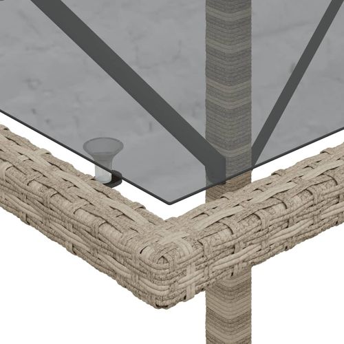 3-cz. zestaw mebli bistro z poduszkami, jasnoszary, polirattan na Arena.pl