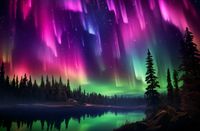 Plakat 91,5x60cm Zorza Nad Lasem