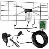 NAJMOCNIEJSZA ANTENA DVB-T2 TV POKOJOWA POLSKA MUX8 4K MOCNY SYGNAŁ