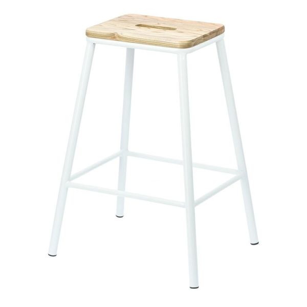 Stołek barowy Seattle White zdjęcie 6