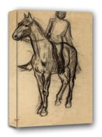Horse and Rider, Edgar Degas - obraz na płótnie 40x60 cm