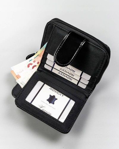 klasyczny, pojemny portfel damski ze skóry ekologicznej - 4u cavaldi na Arena.pl