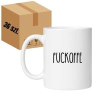 KUBEK "FUCKOFFE" Wzór - Klasyczny Biały 330 ml - 36 sztuk