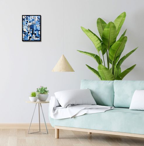 Plakat 25x35cm Niebieski Labirynt na Arena.pl