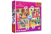 PUZZLE 4w1 Bajkowe historie/Disney Princess 34651