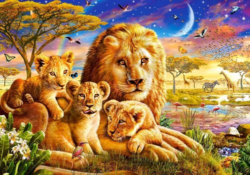 Castor Puzzle 500 elementów - Stado lwów na Arena.pl