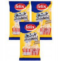 Felix Popcorn do mikrofalówki o smaku masła 90 g x 3 sztuk