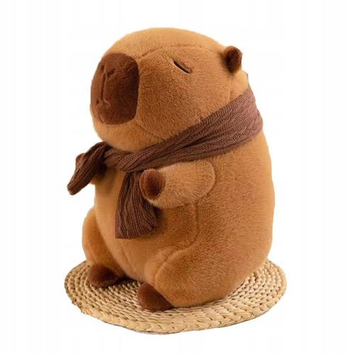 MASKOTKA PODUSZKA KAPIBARA Z SZALIKIEM DUŻY PLUSZAK Z KOCYKIEM 3w1 na Arena.pl