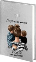 PLANER prezent dla mamy DZIENNY kalendarz książkowy A4 złoty srebrny