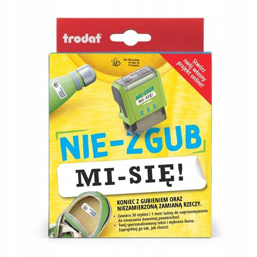 Pieczątka do znakowania rzeczy Nie zgub mi Się Trodat 8911 na Arena.pl