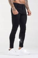 Spodnie Jeans Eleganckie Elastyczne Męskie Karisto Czarne Dżinsy roz 30