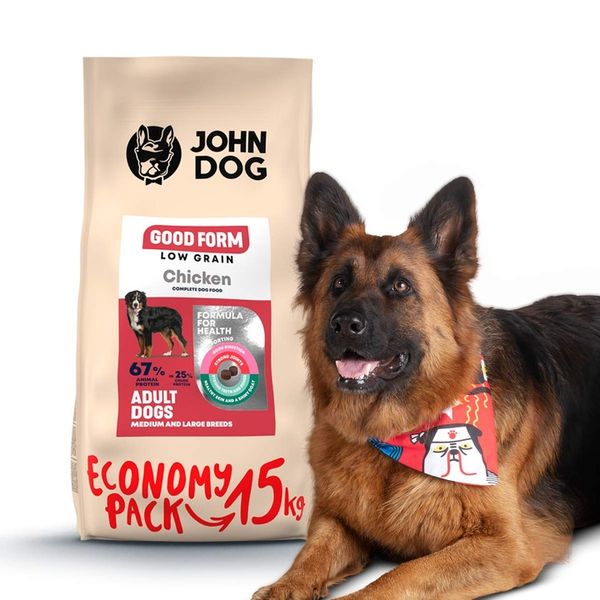 John Dog goodform duże rasy kurczak 15kg zdjęcie 2