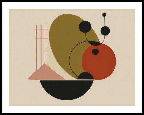 Plakat 65x50cm Geometryczny Balans na Arena.pl