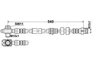 Skoda Fabia 3 - Zestaw Przewodów Hamulcowych Teflonowych W Oplocie Stalowym