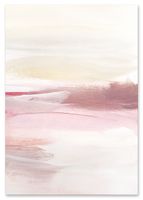 Plakat pudrowa różowa abstrakcja 70x100 cm