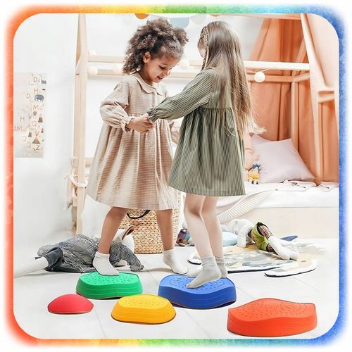 ŚCIEŻKA SENSORYCZNA XL KAMIENIE BALANSUJĄCE DLA DZIECI TRENING RÓWNOWAGI na Arena.pl