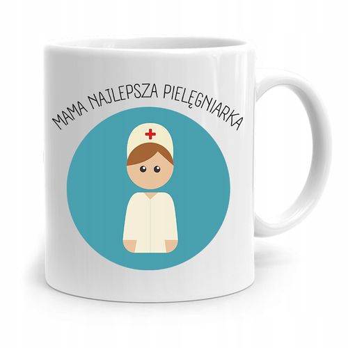 Kubek Prezent Dla Mamy Matki Mama Pielęgniarka Z Nadrukiem Ze Zdjęciem na Arena.pl