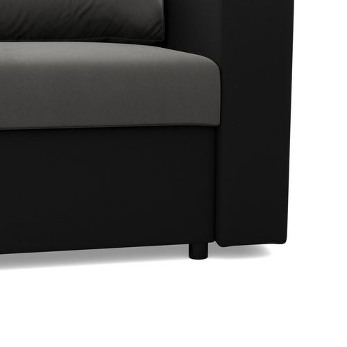 Narożnik uniwersalny, CAPERO, ekoskóra, 231x140x92 cm, szary | TYLETEGOTU na Arena.pl