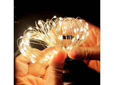 Lampki druciki choinkowe 100 led na baterie diody na Arena.pl