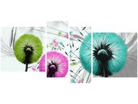 120CM 55 OBRAZ 4 ELEM KOLOROWE DMUCHAWCE ŚCIENNY