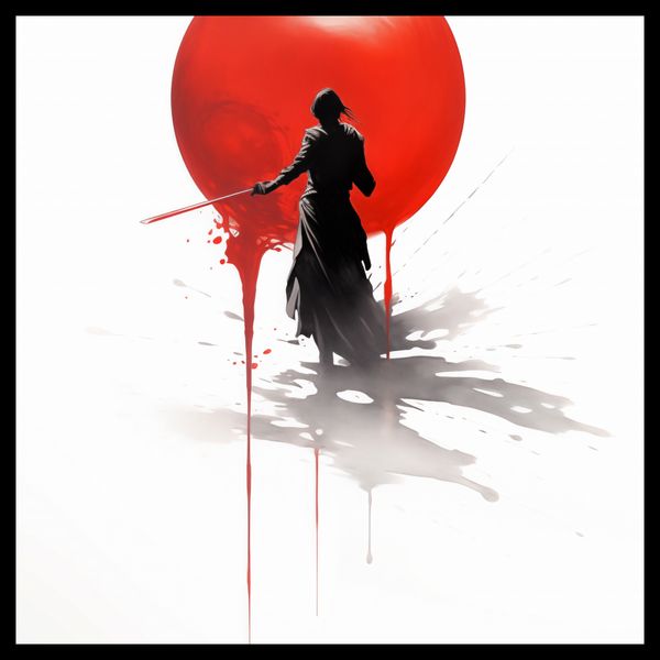 Plakat 40x40cm Samotny Samuraj zdjęcie 2