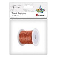 drut dekor 03mm/20m miedz
