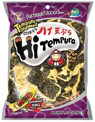 Chipsy Hi Tempura, algi nori w tempurze Smoked BBQ 40g - Tao Kae Noi na Arena.pl