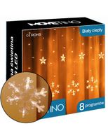 Kurtyna świetla świąteczna lampki Śnieżynki