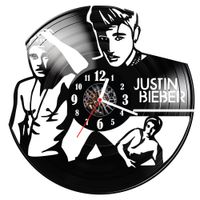 Zegar ścienny z płyty winylowej Justin Bieber 1534.14