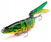 WOBLER ŁAMANY F146 ZIELONY REALISTYCZNA PRZYNĘTA NA SZCZUPAKI/SANDACZE