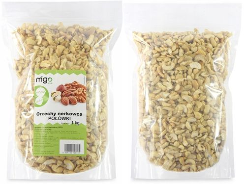 ORZECHY NERKOWCA 1kg POŁÓWKI Nerkowce 1000g na Arena.pl