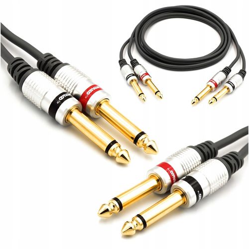 KABEL 2x JACK - 2x JACK 6,3 MONO 1,5m VITALCO MK48 na Arena.pl