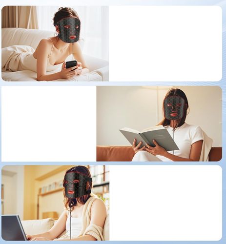 Maska do twarzy LED do terapii światłem KIMTAR na trądzik i zmarszczki na Arena.pl