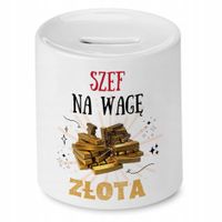 Dla Szefa Skarbonka Na Urodziny Na Prezent Z Nadrukiem Ze Zdjęciem