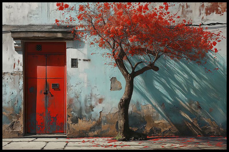 Plakat 91,5x60cm Widok Na Dawne zdjęcie 2