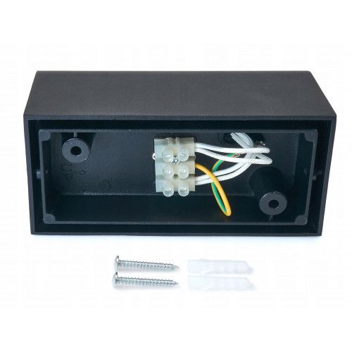 NOWOCZESNY KINKIET ZEWNĘTRZNY LED GU10 CZARNY IP44 na Arena.pl