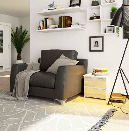 SZAFKA NOCNA CL2 40 cm BIAŁA / SONOMA na Arena.pl