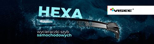 ZESTAW WYCIERACZEK VISEE HEXA DO AUTA 650/650 mm na Arena.pl