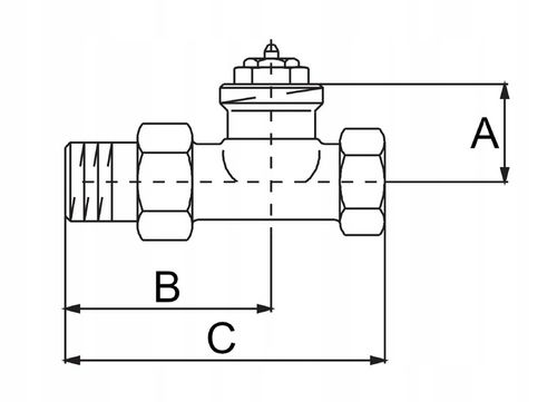 Zawór termostatyczny prosty 3/4" M30x1,5 na Arena.pl