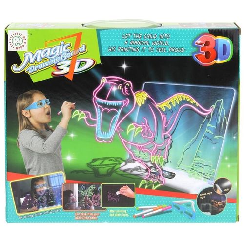 Magiczna Tablica LED 3D do Rysowania Dinozaury na Arena.pl