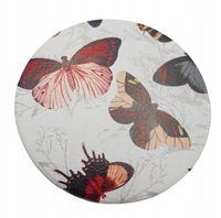 Elegamckie lusterko kieszonkowe 7,3 cm podwójne motylki wielokolorowe