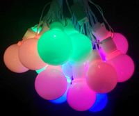 Lampki Choinkowe Wielkie Kulki 18 Kulek Led Multikolor