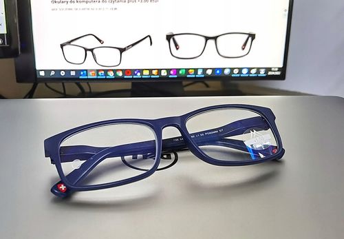 Okulary do komputera do czytania plus +2.00 etui na Arena.pl