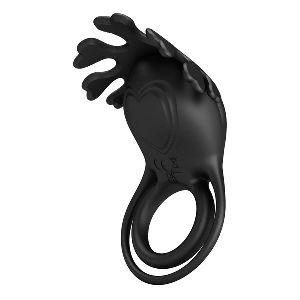 Pretty Love - Vibrant Penis Ring Ruben Black, 7 Vibration Functions zdjęcie 4