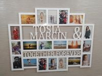Multirama ramka na zdjęcia z napisem  imiona Forever Together 20 zdj 15x10