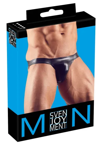 svenjoyment męskie majtki jockstrap paski czarny m elastyczny design na Arena.pl